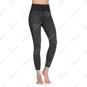 Leggings de yoga pour femmes à taille élastique, pantalon de sport à taille haute pour la course à pied, la salle de sport et l'entraînement, port doux et confortable, certifié SEDEX - Product Image 3