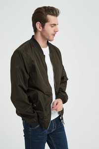 Chaqueta Bomber de béisbol para hombre de alta calidad, estilo deportivo negro con cremallera, diseño Reversible transpirable para deportes de invierno, Motociclismo - Product Image 4