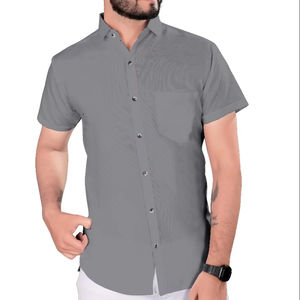 <b>Men's</b> <b>White</b> Satin <b>Long</b>-<b>Sleeved</b> Business Work <b>Shirt</b> Casual Professional Collared Suit Anti-Wrinkle Non-Iron Buttons Breathable - Product Image 1