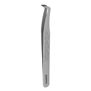 Pince à épiler Stahlmann Pro en acier inoxydable de haute qualité avec revêtement noir et rouge, option de logo personnalisé, texture à pointe lisse - Product Image 1