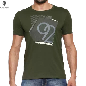 Camiseta personalizada de alta calidad con estampado DTG para hombre, ropa informal estilo Hip Hop de algodón 100%, estilo Ringer Formal a la moda para Look - Product Image 1