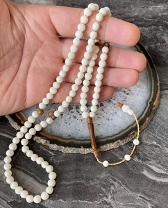 Meilleure qualité 100 battements Buffalo Bone Tasbih pour la prière prière islamique Misbaha Bone Bead Bone Subha islamique Musulman Prière Beats - Product Image 3