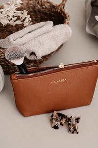Mini neceser de viaje para cosméticos, bolsa de maquillaje con cierre de cremallera para almacenamiento de artículos de tocador, para joyería, bolsa de resorte de hojas - Product Image 5