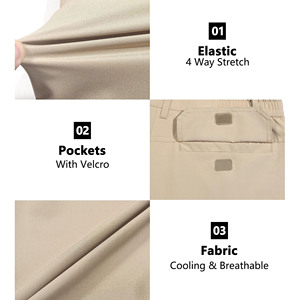 Pantalon convertible pour homme, séchage rapide, léger, zippé, pour la pêche en plein air, les voyages, pantalon cargo convertible pour homme - Product Image 6