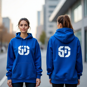 2025 sweats à capuche avec logo personnalisé jogging brodé pull à capuche épais surdimensionné/100% coton et couleur unie respirant - Product Image 2