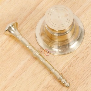 Accesorios de cocina vintage tradicionales, decoración del hogar, mortero y mortero de latón, latón macizo ecológico para suministros de Decoración de cocina - Product Image 3