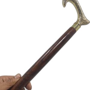 Traditional Handicraft <b>Walking</b> <b>Stick</b> - <b>Men</b> Derby Canes and Wooden <b>Walking</b> <b>Stick</b> <b>for</b> <b>Men</b> and Women - 36 Brown Ebony Brass - Product Image 3