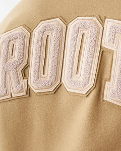 Veste d'hiver extérieure patchwork personnalisée grande taille vêtements cardigan veste universitaire de baseball pour femmes - Product Image 6