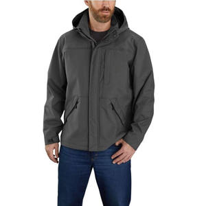 Blouson Bomber Personnalisé à Coque Souple Imperméable et Coupe-Vent Entièrement Zippé en Tissu Canvas – Vente Directe Usine OEM - Product Image 1