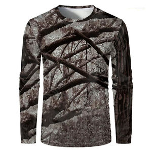 CAMO Camisas Verano Manga larga Secado rápido Camisa de caza ligera Hombres UPF 50 + Sudaderas con capucha Rash Guard Protección solar UV Camiseta - Product Image 4