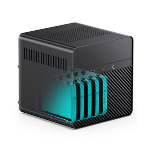 JONSBO N2 carcasa de aluminio NAS versión <span class=keywords><strong>ITX</strong></span> compatible con ranura de fuente de alimentación SFX Estructura de compartimento separado 5 + 1 ranura de disco duro - Product Image 2