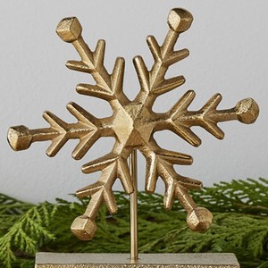Golden Snowflakes <b>Stocking</b> <b>Holder</b> in Metal in Low Price From Indian Manufacturer & Exporter - Product Image 3