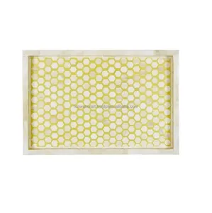 Natural Wooden Rectangular Serving <b>Trays</b> Decorative Party Display Rectangular Table Dishes <b>Buffet</b> Food Serving Platters Luxury - Product Image 5