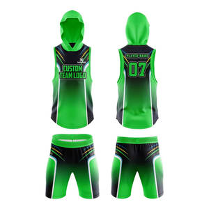 Tenue de sport 7V7 haut de gamme, coupe moderne, respirante, en polyester écologique, anti-humidité, couleurs et logos personnalisables pour la compétition - Product Image 1