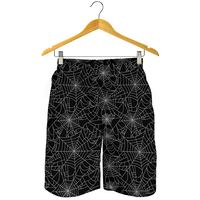 Pantalones cortos de playa con gráfico de telaraña de araña a la moda para hombre, pantalones cortos con estampado 3D de personalidad, bañadores de verano, pantalones cortos de calle