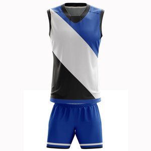 Conjuntos de Uniformes de Baloncesto de Talla Grande Hechos a Medida de Primera Calidad, Patrón Sólido para Adultos, Jerseys y Pantalones Cortos de Fábrica OEM ODM, 100% Poliéster - Product Image 3