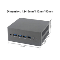 Sharerdp Personalizado Intel Serie N N100 Quad Core DDR4 DIY Computadora de Escritorio Compacta Pequeña PC NUC OEM Sistema Barebone Mini PC