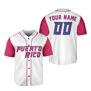 Jerseys de béisbol de Puerto Rico para jóvenes Nombre y tamaños personalizados Jersey de béisbol - Product Image 2