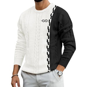 Wholesale Premium Quality Men's Crewneck Knitted <b>Pullover</b> <b>Sweaters</b> Winter Wear Customized Logo Printing Multicolor Breathable - Product Image 4
