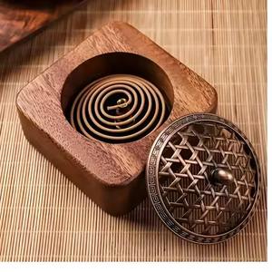 Brûleur de parfum moderne pour la maison et les cadeaux de mariage, brûleur d'encens en bois, brûleur de bakhoor, brûleur d'oud, bâtonnets d'encens - Product Image 2