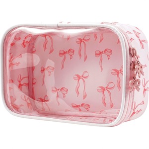 กระเป๋าแต่งหน้าพีวีซีใสมีซิปสองด้าน - Product Image 2