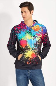 Suéter personalizado de algodón con capucha para hombre, sudadera gruesa con capucha para primavera y otoño, Sudadera de felpa francesa con sublimación personalizada Unisex - Product Image 2