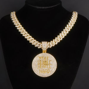 Cadena de Hip Hop de moda con colgante hecho a mano en plata de ley 925 Diamante cultivado Leb con claridad VVS mejorada - Product Image 6