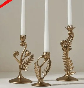 Candelabros de latón dorado de Venta caliente para recepción de boda - Product Image 4