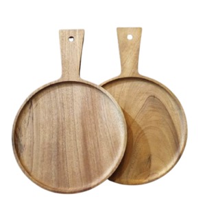 Bandeja de madera tallada de Vietnam, ideal para servir de forma organizada y decorar el hogar, con contornos únicos hechos de madera noble. - Product Image 6