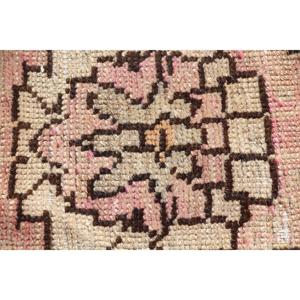 Turkish 3.3x10.2 ft Rug, <b>Runner</b> Vintage Rug, <b>Red</b> Striped Wool Rug - Product Image 5