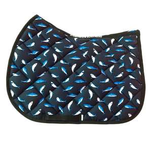 Juego de almohadillas para SILLÍN de doma equina sublimada, estilo de salto de caballo con forro de tela, almohadillas para SILLÍN perfectamente combinadas - Product Image 1