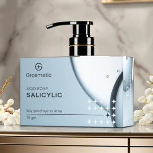 GIRNAR 100%, jabón salicílico natural orgánico, limpiador facial blanqueador e iluminador - Product Image 2