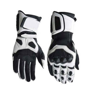Gants de moto de course en cuir et fibre de carbone de qualité supérieure, design élégant à col court, respirants, compatibles écran tactile, pour le sport - Product Image 3