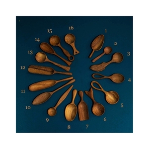 ALTA CALIDAD: Cuchara de madera para comer cereales y guisos de muestreo, material completamente seguro y evita la lixiviación de metales - Product Image 2