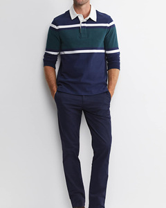 Poloshirt de moda para hombres de manga corta de gran tamaño 100% algodón de secado rápido suave hecho Poloshirt con impresión Digital personalizada - Product Image 3