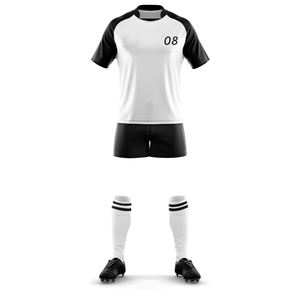 Ensemble d'uniformes de rugby verts personnalisés uniforme de rugby NZ pour hommes conception maori uniforme de rugby tactile - Product Image 5