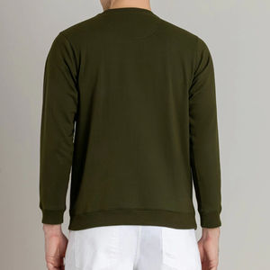 Sudaderas con capucha de lana unisex ecológicas de invierno con estampado personalizado-Color sólido Impresión de soplo de ajuste regular - Product Image 3