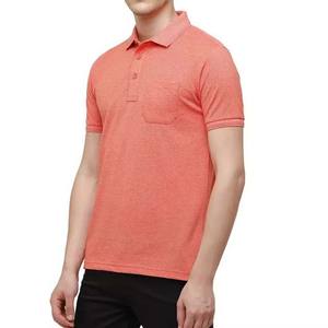 Camisas de Punto Sólido Personalizadas para Hombre con Mangas Cortas, Tejido Transpirable de Secado Rápido, Venta al por Mayor para Moda y Uniformes - Product Image 3