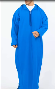 Túnica Casual para Hombre Estilo 2025, con Capucha, Larga hasta el Suelo, Manga Larga, Algodón, Precio al por Mayor, Alta Calidad, Modesta, Islámica, Talla Adulto - Product Image 4