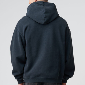 Sudadera con Capucha Personalizada de Alta Calidad con Bordado OEM, Sudadera con Capucha Extra Grande de Hombros Caídos para Hombre, de Gran Gramaje, Ecológica - Product Image 2