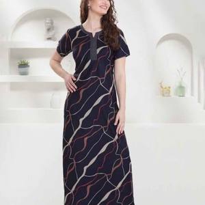 Women Cotton Sleepwear Nightgown Victorian Style Sleepdress Bohemian Long <b>Nightie</b> <b>Sleeveless</b> Dress Sleeved - Product Image 6