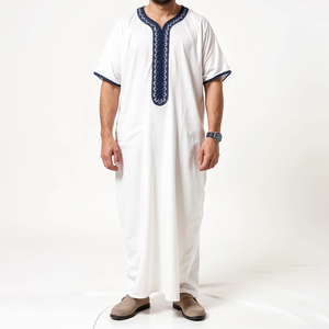 Fabricantes de ropa OEM / ODM Fabricantes de ropa musulmana Thobe marroquí para hombres - Product Image 2