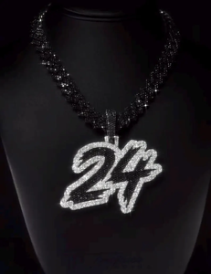 Colgante personalizado con número estilo Iced Out, plata de ley 925, estilo hip hop con diamante moissanita, colgante de lujo brillante. - Product Image 3