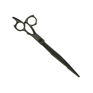 Best Quality Pet Grooming <b>Scissors</b> Black Color Coated Straight Blade Pet <b>Dog</b> Hair Grooming <b>Scissors</b> With Finger Rest - Product Image 3