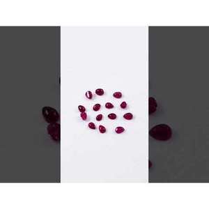 Natural Bangkok Calibrated Ruby Loose <b>Stone</b> <b>Beads</b> Polished 7x9mm & 8x10mm Red Pear & Emerald Cut Gemstones Faceted - Product Image 3