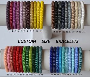 Bracelets de perles de verre du Népal en gros-Bracelets de perles de rocaille au crochet-Bijoux de mode-Bracelet le plus vendu 2024 - Product Image 4
