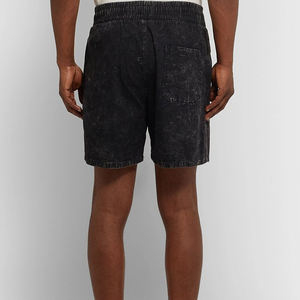 Short en jean personnalisé pour hommes, délavé à l'acide, vêtements d'été décontractés tendance, séchage rapide, respirant, imperméable 100% coton Service OEM - Product Image 4