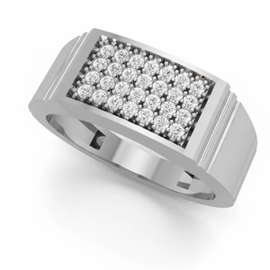 Anillo de Clúster Apex de Diamantes y Oro de 14K de Clase Maestra para Hombre - Product Image 1