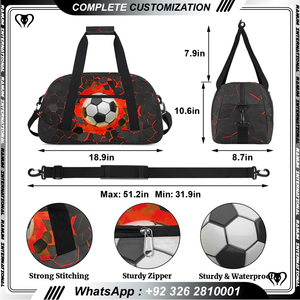 Bolsa de deporte para gimnasio, bolsa de viaje, correa de hombro ajustable, perfecta para fútbol, béisbol, baloncesto, hockey, fútbol - Product Image 2