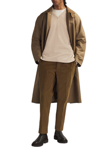 Jersey clásico con cuello en V para hombre, suéter de Punto ligero suave con capucha para negocios, informal y de uso diario - Product Image 2